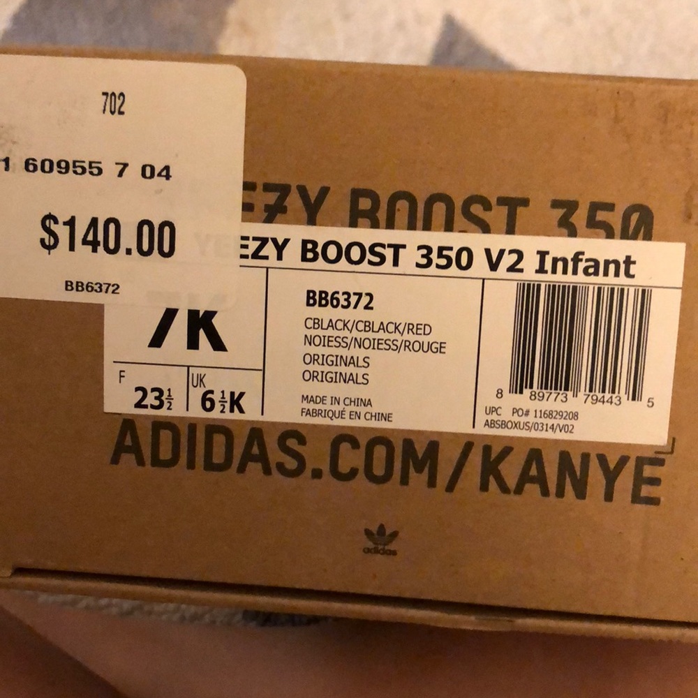 Yeezy Boost 350 V2 Black Red Sneakers